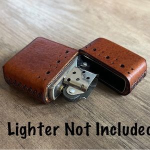 Genuine Leather Case for Zippo Lighter Standard Size (Made in USA 🇺🇸)